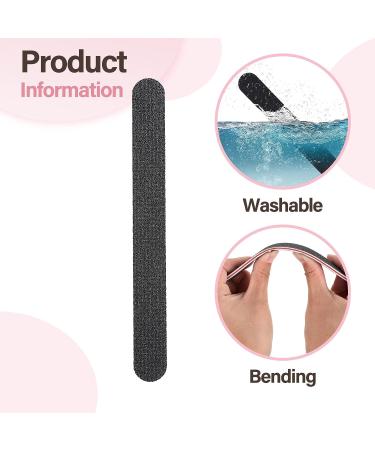 WLLHYF Nail Files and Buffers - 12Pcs 100/180 Grit Double Sided Nail Art Care Tools for Professional Manicure at Home and Salon - Buy Online on GoSupps.com