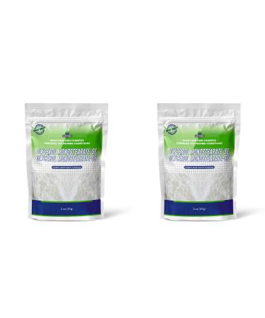 Glycerol Monostearate Cosmetic Grade (57 g / 2 oz) Pack of 2 - Emulsifier Thickener for Creams Lotions Conditioners & DIY Formulations 2 Ounce (Pack of 2)