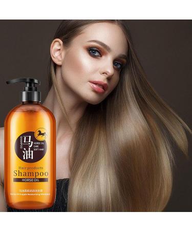 Caring horse oil shampoo 300 ml thick smooth scented damageprotecting moisturizing antifrizz shampoo for thinning hair and Anulely - Buy Online on GoSupps.com