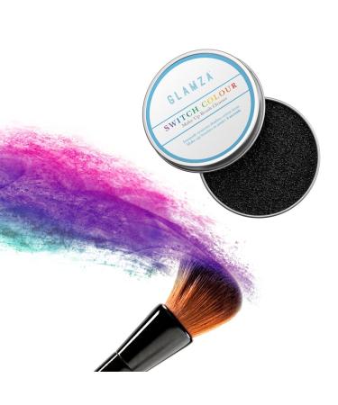 Glamza Make-Up Brush Cleaning Sponge | Switch Colors & Quick Clean for Brushes | Fast Eyeshadow Change - Buy Online on GoSupps.com