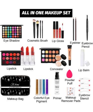 Makeup Kit for Women Full Kit Makeup Sets for Teens Makeup Gift Set for Women Eyeshadow Palette Lip Gloss - Buy Online on GoSupps.com