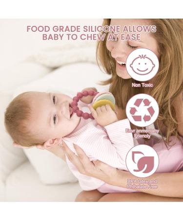 BPA-Free Baby Bite Ring Toy Keys Red Teething Aid for Babies 3 Months+ - Buy Online on GoSupps.com