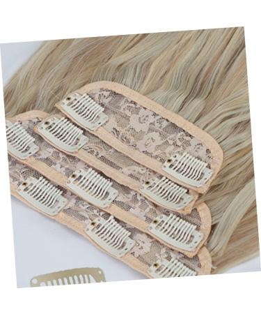 Ipetboom Hair Extension Set of Four Natural Hair Wigs Light Brown Hair Extensions Gabor Wigs for Women Curly Wig Women Hairpiece Wavy Wig Miss Curls High Temperature Wire Pad Hair - Buy Online on GoSupps.com