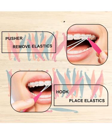 SmileSupplies Dental Teeth Rubber Band Placers for Braces - Disposable Orthodontic Elastic Multi-Color (20 Pcs) - International Shipping Available - Buy Online on GoSupps.com
