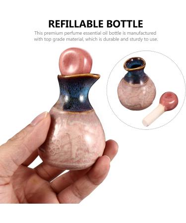 MAGICLULU 5 Sets Aromatherapy Bottle Essential Oil Bottle with Stopper Mini Perfume Dispenser Porcelain Aromatherapy Diffuser Art Pottery Mini Condiments Ceramics Vial Pink Vintage - Buy Online on GoSupps.com