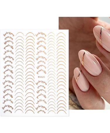 3D Geometry Decoration Striping Tape Decals Nail Sticker Nail Art Striping Tape(gold) - Buy Online on GoSupps.com