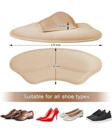 8 Pairs Heel Pads for Shoes - Self-Adhesive Cushions for Men & Women | Stop Heel Slip & Blisters - Pale Apricot & Black - Buy Online on GoSupps.com