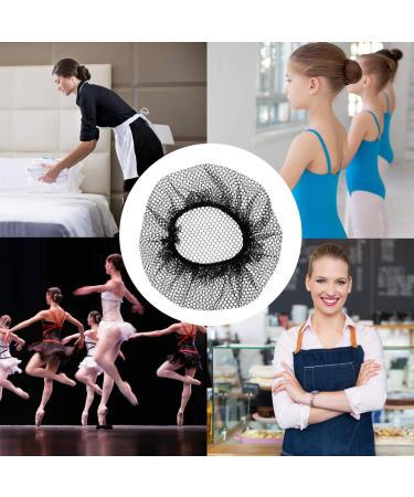20 Pcs Black Elastic Hair Nets for Women - Reusable Invisible Mesh Bun Caps for Dance, Ballet, Catering - Hair Fixing Wig Accessories - Buy Online on GoSupps.com