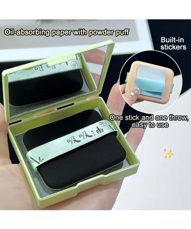 100 Oil Blotting Sheets for Face Blotting Paper for Oily Skin Care Small Light Gentle Face Oil Absorbing Sheets Makeup Blotting Paper Facial Tissue for Study Work Daily Life Commuting Green - Buy Online on GoSupps.com