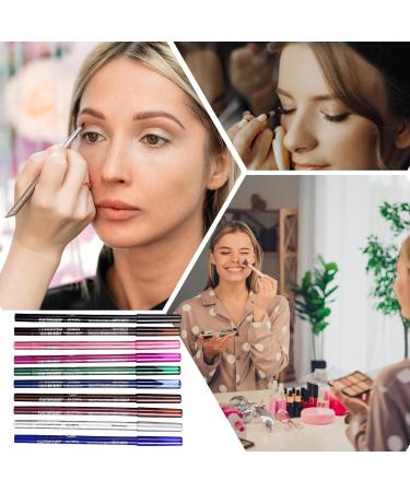 Crayon Eyeliner Waterproof | Eyeliner R sistant la Tenue Impeccable 10 Pi ces Stylos Fard Paupi res Longue Tenue Portable pour Femmes Amateurs de Beaut Voyage Rencontres F te Mariage - Buy Online on GoSupps.com