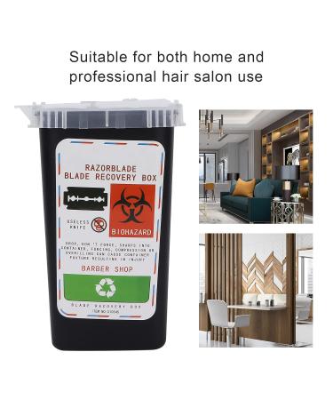 Sharps Container Disposal Blade Container Needle Disposal Containers Home Sharps Disposal Container with Lid Design for Home and Professional Salon Use (Black) - Buy Online on GoSupps.com