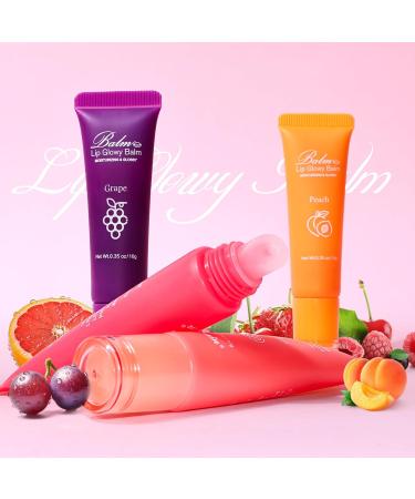KYDA Peach Lip Gloss Balm | Moisturizing & Hydrating Lip Care for Dry Cracked Lips | Glossy Finish Tint - Buy Online on GoSupps.com