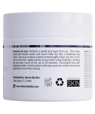 Vitamin C Face Mask | Brightening & Hydrating with Glycolic Acid Lactic Acid & Squalane Oil | Glow & Even Skin Tone | 2oz - Buy Online on GoSupps.com