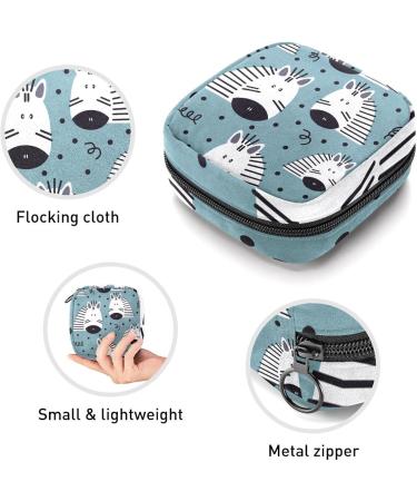 Shop Women's Zebra Pattern Storage Pockets Stillpad Holder - Portable Period Kit Bag for Girls - Buy Online on GoSupps.com