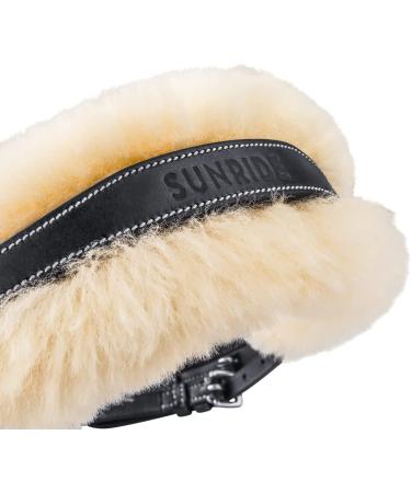 SUNRIDE Swedish Bridle Oxford with Reins - Soft Genuine Leather & Fur Adjustable Anatomical Design (Cob Black) - International Shipping Available - Buy Online on GoSupps.com