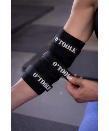 O Toole Adjustable Elbow Compression Sleeve for Bench Press | Elbow & Knee Brace for Bodybuilding Powerlifting & Weightlifting - Pain Relief (XXL Black - Buy Online on GoSupps.com
