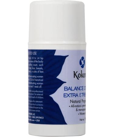 Kokoro Extra Strength Natural Progesterone Balance Creme 1.7 oz Pump - Menopause Support, Paraben-Free, Vegan Formula - Buy Online on GoSupps.com