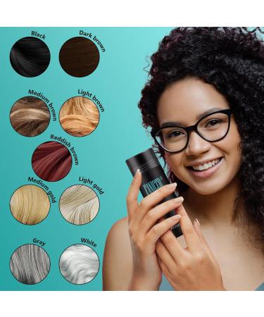 Buy 27.5g Hair Fiber Powder | Instant Hair Thickening for Fine & Thinning Hair | Conceal Bald Spots for Men & Women (Black - Buy Online on GoSupps.com