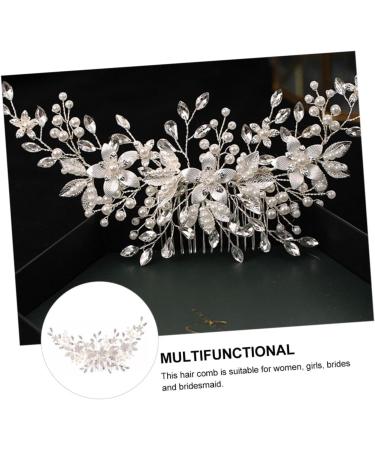 POPETPOP Alloy Pearl Hair Comb Bride Hair Comb Imitation Pearl Headdress Headwear Decor Pearl Headpiece Bridal Headdress Pearl Hair Combs Bridal Headwear Bridal Pearl Headwear - Buy Online on GoSupps.com