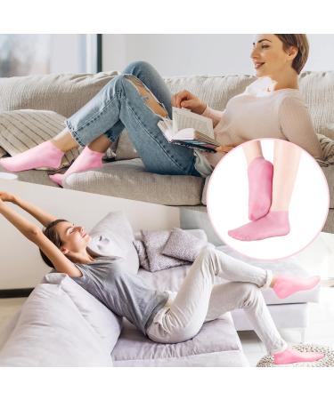 JOOTUEPO Silicone Moisturizing Exfoliating Socks - 1 Pair for Dry Cracked Feet | Anti-Slip Aloe Socks for Women | Repair and Soften Rough Skin - Buy Online on GoSupps.com