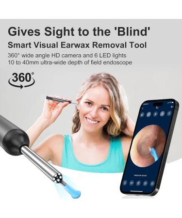 Wireless Ear Wax Removal Camera & Cleaner Kit for iPhone, iPad, Android - DCLIKRE Otoscope with Light - Ear Scope Tool for Visible Ear Care - Buy Online on GoSupps.com