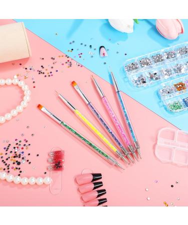 Ipetboom 1 Set Nail Rhinestones Kit - Nail Charms Decorative Round Rhinestones Manicure Kit with Nail Rhinestone Glue Gel Multi Shapes Nail Charms Face Gems Manicure Kit With Dotting Pens - Buy Online on GoSupps.com