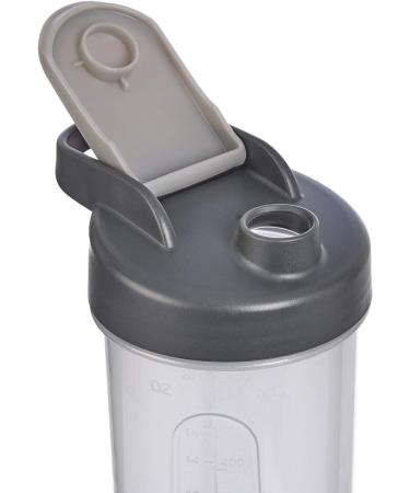 Amazon Basics 20oz Shaker Bottle with Mixer Ball - 2 Pack, Grey - Buy Online on GoSupps.com