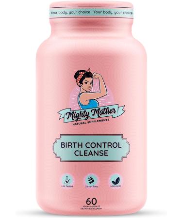 Mighty Mother Birth Control Cleanse Capsules - Fertility Supplement 60 Count with Vitamin C, E, B6, B12 & Vitex Chasteberry for Women - Buy Online on GoSupps.com