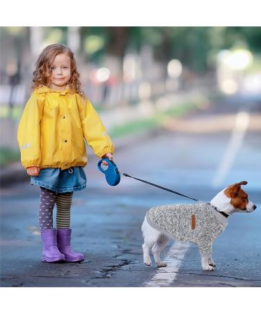 Buy Cozy Gray Dog Sweater for Small & Medium Breeds - Fleece Hoodie for Winter | Perfect for Corgis Bulldogs Bichons - 35cm - Buy Online on GoSupps.com