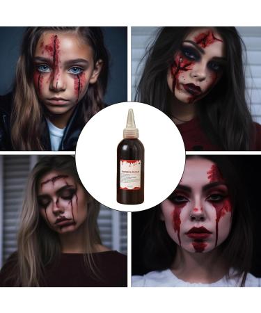 Rakiuty Fake Blood Halloween Halloween Fake Blood 60ml Realistic Fake Blood Washable For Halloween Carnival Pranks Theme Party Special Effects - Buy Online on GoSupps.com
