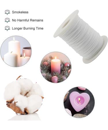 200 Ft 24 Ply Candle Wick Roll with Metal Holders & Sustainer Tabs - DIY Craft Making Kit - Buy Online on GoSupps.com