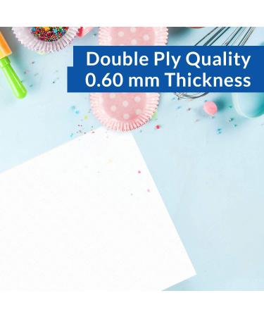 Oasis Supply Edible Rectangle Rice & Wafer Paper 8x11-Inch White - 50 Count - DD Grade Double Thick - Buy Online on GoSupps.com