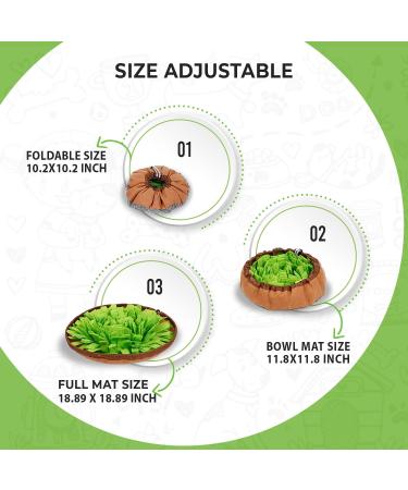Washable Snuffle Mat for Dogs - Interactive Feeding Puzzle Toy for Stress Relief & Brain Stimulation - Foraging Game for Boredom - Suitable for Large & Small Dogs - Buy Online on GoSupps.com