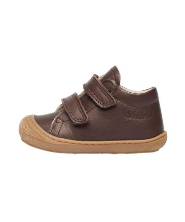 Naturino Cocoon VL-Leather First-Steps Shoes 1 UK Brown T Moro 0d01