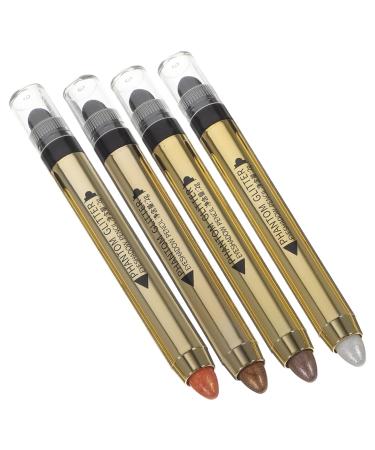 VINTORKY 4pcs Highlighter Eyeshadow Pencil Glitter Crayons Shimmer Eyeshadow Eye Makeup Tools Plastic