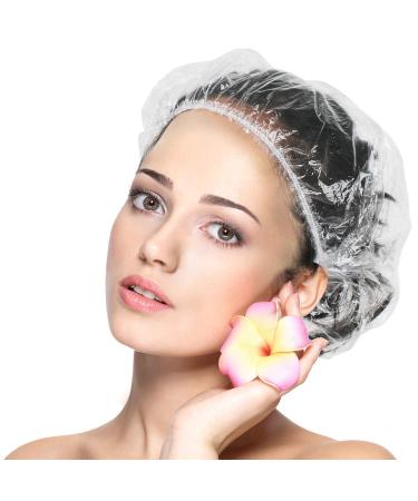 Disposable Shower Cap 30 PCS - Waterproof Plastic Elastic Bath Caps for Women, Kids, Girls - Ideal for Home, Travel, Spa, Hotel, Salon - 30 Count - Buy Online on GoSupps.com