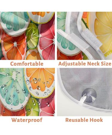 Fruit Colored Lemons Beard Bib Apron | Beard Hair Catcher for Men | Perfect Gift for Father's Day Anniversaries & Christmas - Buy Online on GoSupps.com