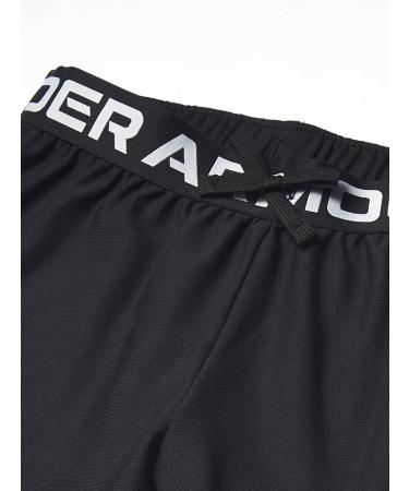 Under Armour Girls' Play Up Solid Shorts Black/Metallic Silver - Medium - Buy Online on GoSupps.com