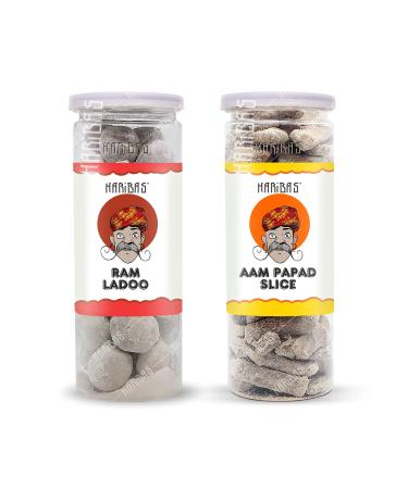 HARIBAS Mango Slice 200gm & Ram Ladoo 200gm_Packing May Vary
