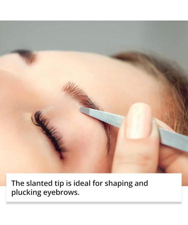 Rubis Classic Heart - Professional Eyebrow Tweezers Slanted Tip with Engraved Heart - Slanted Tweezers for Eyebrow Plucking and Hair Removal - Buy Online on GoSupps.com