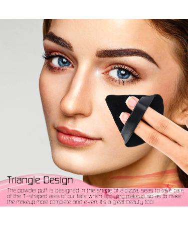 12 Pack Black Triangle Powder Puffs for Makeup - Soft Velour Puff for Pressed & Loose Powder, Foundation Sponge - Mineral Powder, Wet/Dry - 12 Count - Buy Online on GoSupps.com