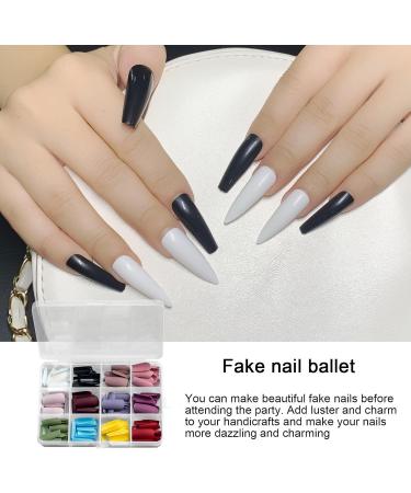 Fake Nails - Multi Colors and Styles Long Short Fake Nails Full - Matte and Glossy False Full Long Ballerina Fake Nails Supplies Rossev - Buy Online on GoSupps.com