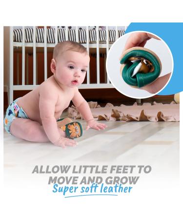 Adel Tiger Baby Shoes - Soft Sole Leather Toddler Shoes for Baby Boy and Girl (18-24 Months) - Buy Online on GoSupps.com