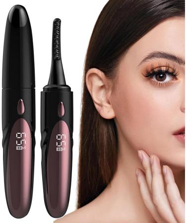 demaxiyad Heated Eyelash Curler - Heating Eyelash Curlers with Comb - Battery Operated Natural Curling Small Eyelash Curler Natural Curling Lash Curler for Eye Makeup Black - Buy Online on GoSupps.com