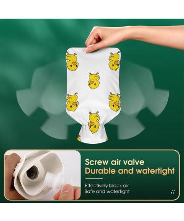 Loving Duck Hot Water Bottle with Plush Cover | Hand Warmer for Adults & Children | 26.5x15.3cm - International Shipping Available - Buy Online on GoSupps.com
