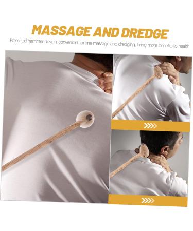 Lurrose 3-Stylish Wooden Plush Massage Hammer Set - Manual Back Massager Cartoon Design Taphammer 43x8cm - Perfect for Relaxation & Pain Relief - Buy Online on GoSupps.com