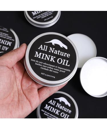  Krujecnt Leather Conditioner and Cleaner Mink Oil Cream for Jackets Boots and Bags | Restores shine prevents cracking and yellowing | Gentle all-purpose balm for - Buy Online on GoSupps.com