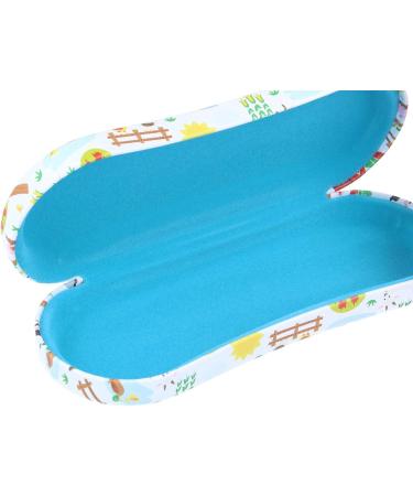 Paule & Knopf White Hard Shell Glasses Case for Children - Cute Farm Print TIMMY - Durable & Stylish Protection - Buy Online on GoSupps.com