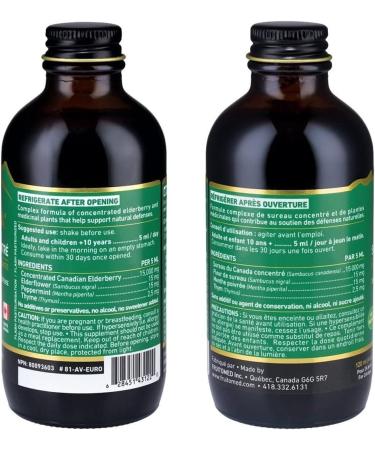 Elderberry Syrup for Adults IMMUNIA. Elderberry Concentrate with Elderflower Thyme and Peppermint. No Sugar Added. Delicious Taste. 24 Days/Bottle - Buy Online on GoSupps.com