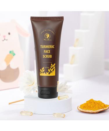 Organic Turmeric Face Scrub - 9 Month Harvest 2.5 oz | International Shipping - Buy Online on GoSupps.com